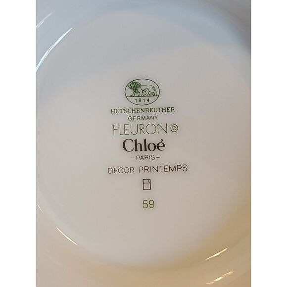 HUTSCHENREUTHER Fleuron Green Chloe Tea Pot, Karl Lagerfeld Vintage EUC - Picture 5 of 9